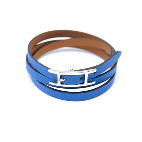 hermes hapi bracelet blue|bracelet hermes cuir reversible.